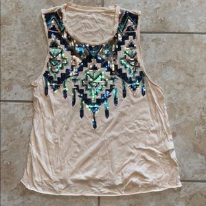 Express Sequin Tank top
